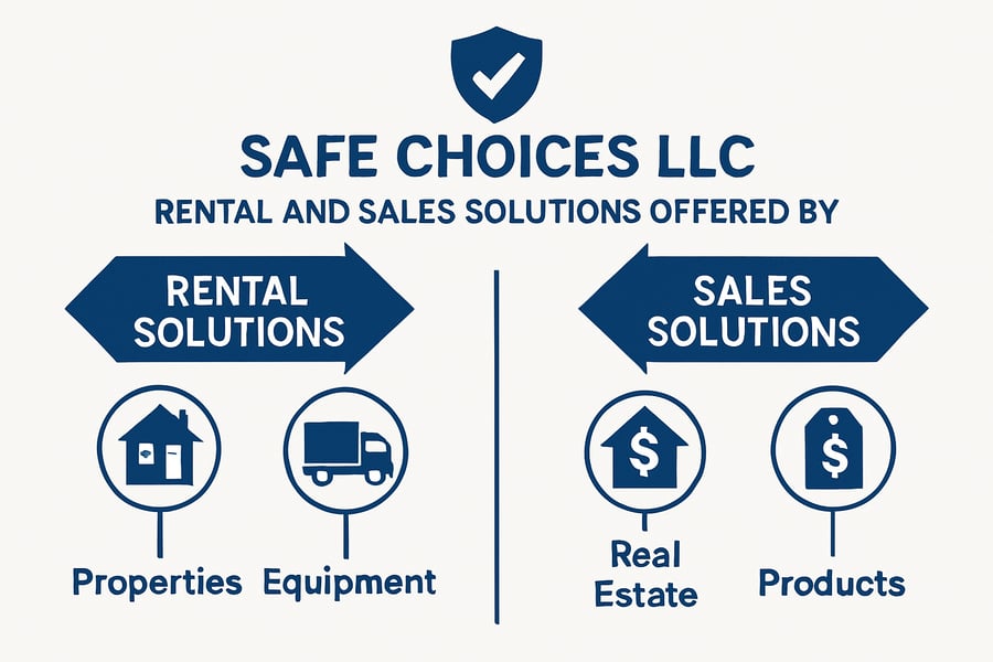 Rental and sales solutions offered by Safe Choices LLC