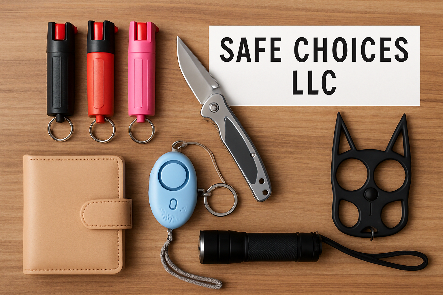 Various items for sale at Safe Choices LLC